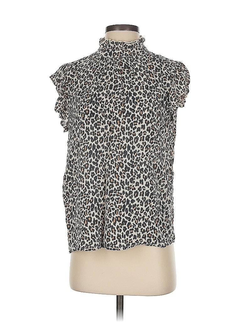 Pre-owned Pants Store Sleeveless Blouse In Brown