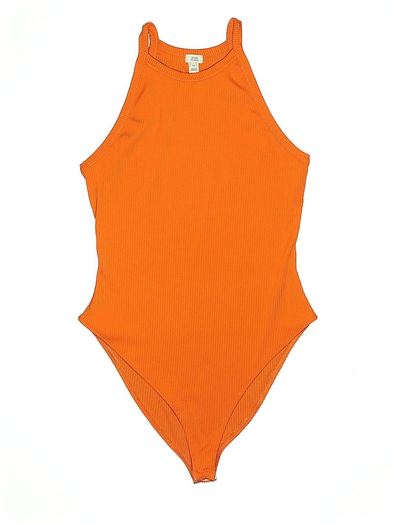 Pre-owned River Island Bodysuit In Orange