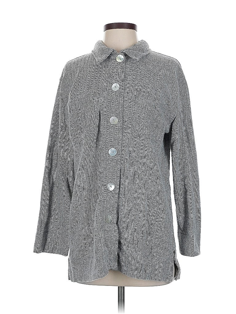 Pre-owned Soft Surroundings Cardigan Sweater In Gray