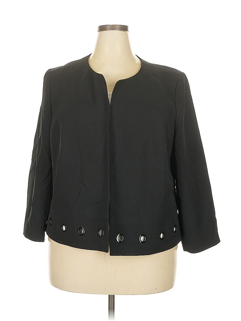 Jones Studio 100% Polyester Black Blazer Size 2X - photo 1