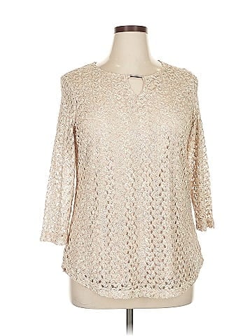 JM Collection 3/4 Sleeve Blouse (view 1)