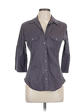 James Perse 3/4 Sleeve Button Down Shirt