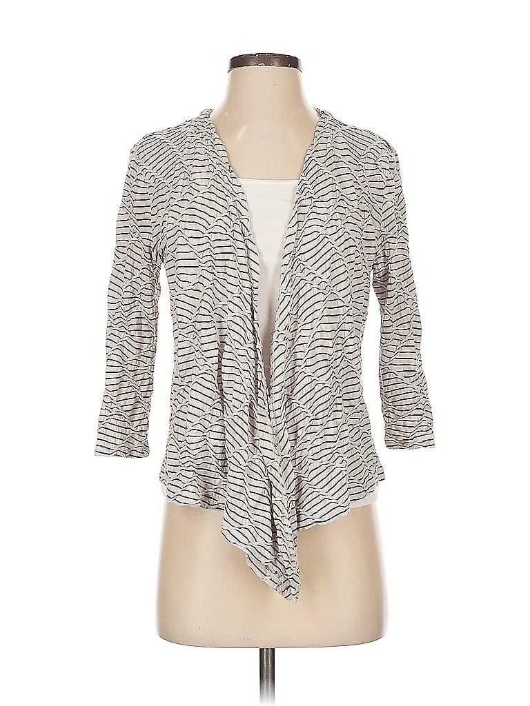 Pre-owned Nic + Zoe Kimono In Gray