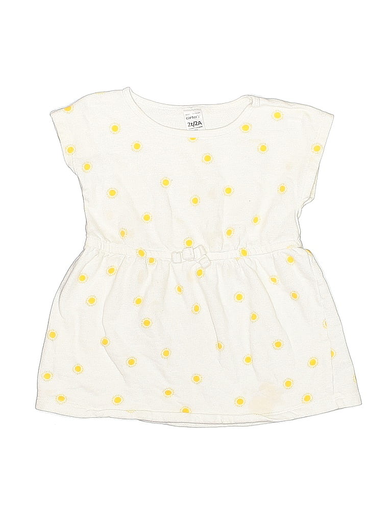 Pre-owned Carter's Kids' Dress In Yellow