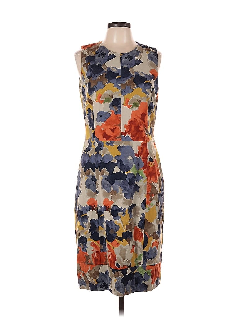 ETRO Print Orange Cocktail Dress Size EU (IT) 48 / US 12 - photo 1