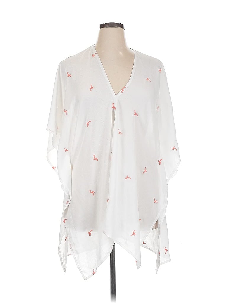Pre-owned Xhilaration 3/4 Sleeve Blouse In White