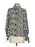 Topshop 100% Polyester Ivory Long Sleeve Blouse Size 2 - photo 1