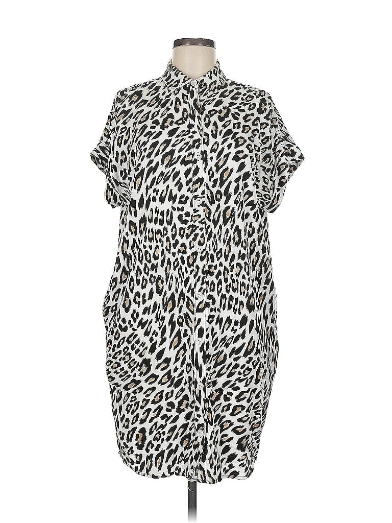 Pre-owned The Limited Casual Dress In Silver