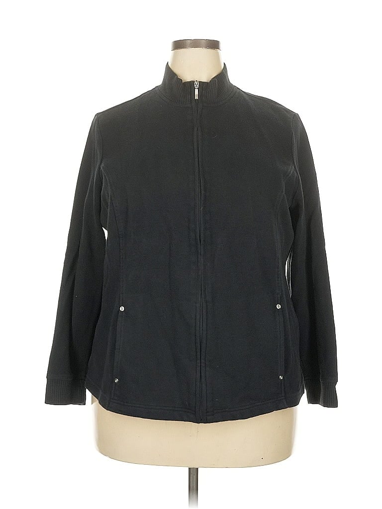 KAREN SCOTT SPORT Pre-owned Cardigan Sweater In Black