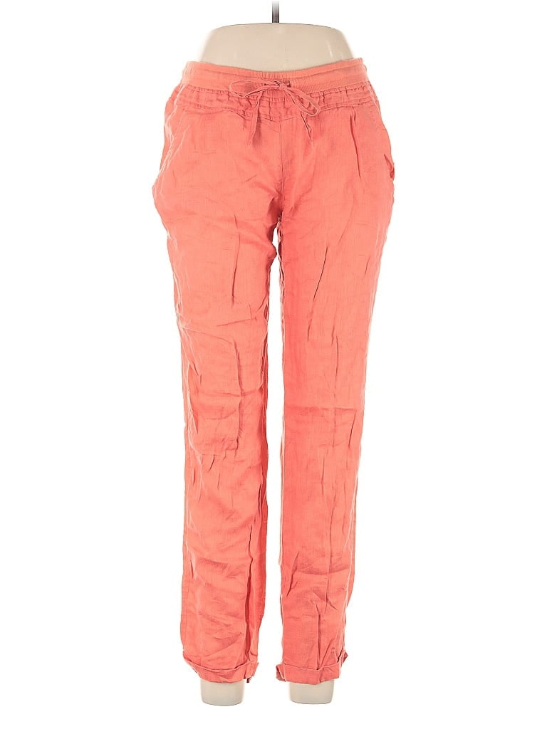 Pre-owned Victoria's Secret Linen Pants In Orange