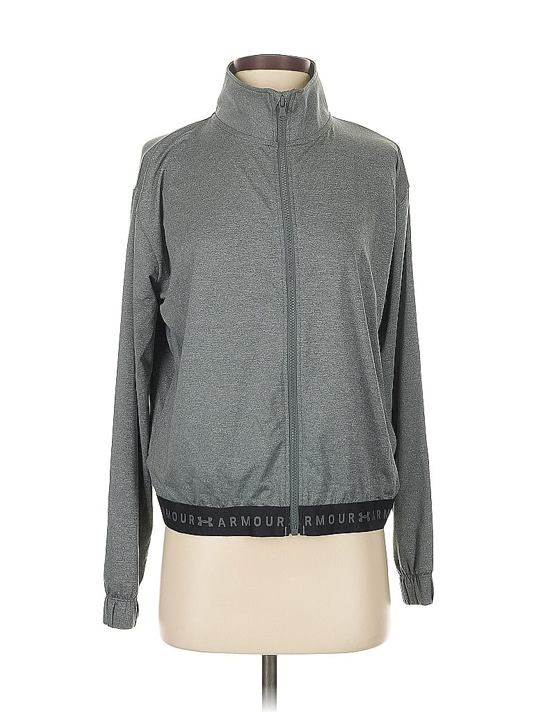 Pre-owned Under Armour Track Jacket In Gray