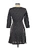 Snap Chevron-herringbone Gray Casual Dress Size S - photo 2