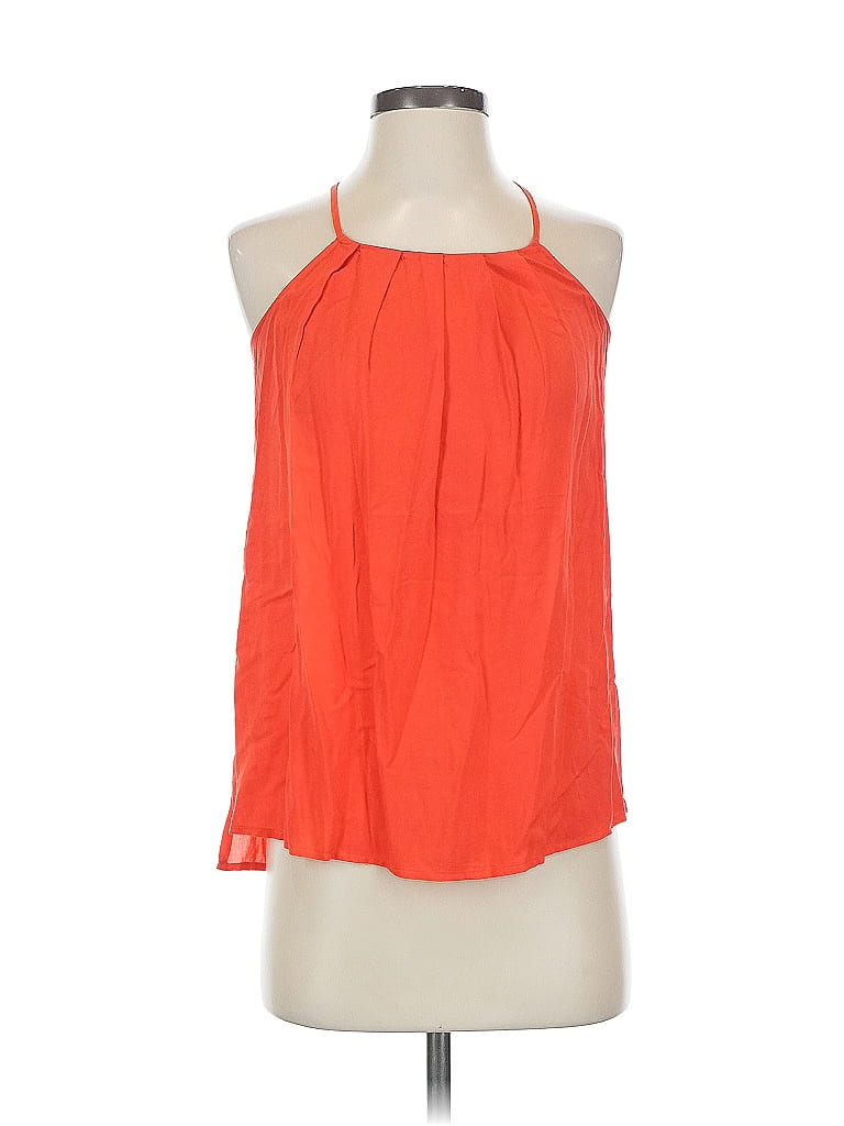 Pre-owned Old Navy Tank Top Orange Halter Neckline Tops