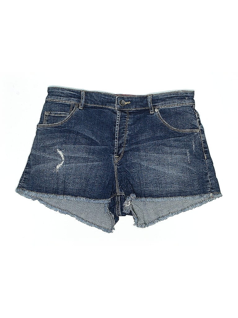 Pre-owned Roxy Denim Shorts In Blue
