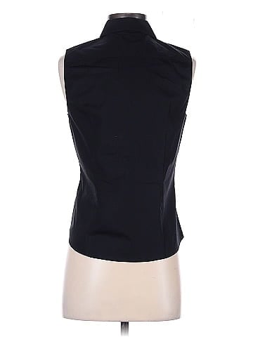 Jil Sander Navy Sleeveless Blouse (view 2)
