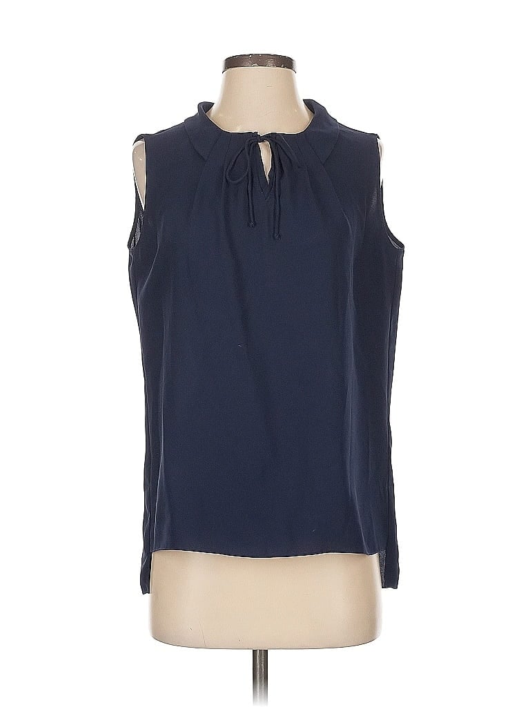 TAHARI Pre-owned Sleeveless Blouse In Blue