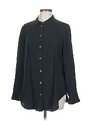 J.Crew Collection Long Sleeve Silk Top