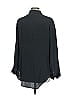 J.Crew Collection 100% Silk Solid Black Long Sleeve Silk Top Size 12 - photo 2