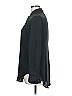 J.Crew Collection 100% Silk Solid Black Long Sleeve Silk Top Size 12 - photo 4