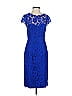 ML Monique Lhuillier 100% Nylon Blue Cocktail Dress Size 0 - photo 1