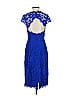 ML Monique Lhuillier 100% Nylon Blue Cocktail Dress Size 0 - photo 2