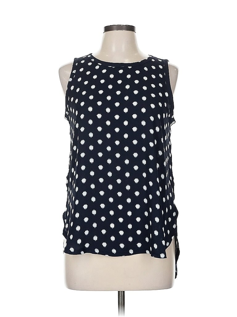 Pre-owned Ann Taylor Loft Sleeveless Blouse In Blue