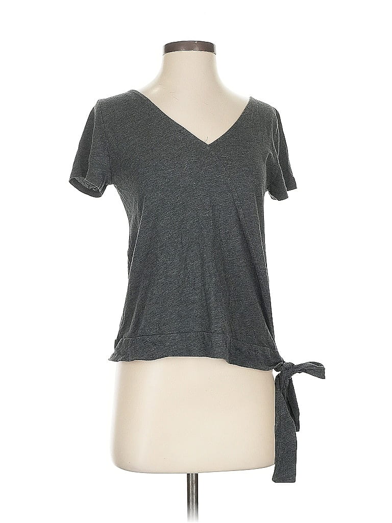 Pre-owned Ann Taylor Loft Short Sleeve T-shirt In Gray