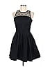Armani Exchange Solid Black Cocktail Dress Size L (estimated) - photo 1