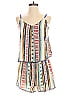 Design Lab Lord & Taylor 100% Polyester Stripes Ivory Blue Romper Size S - photo 1
