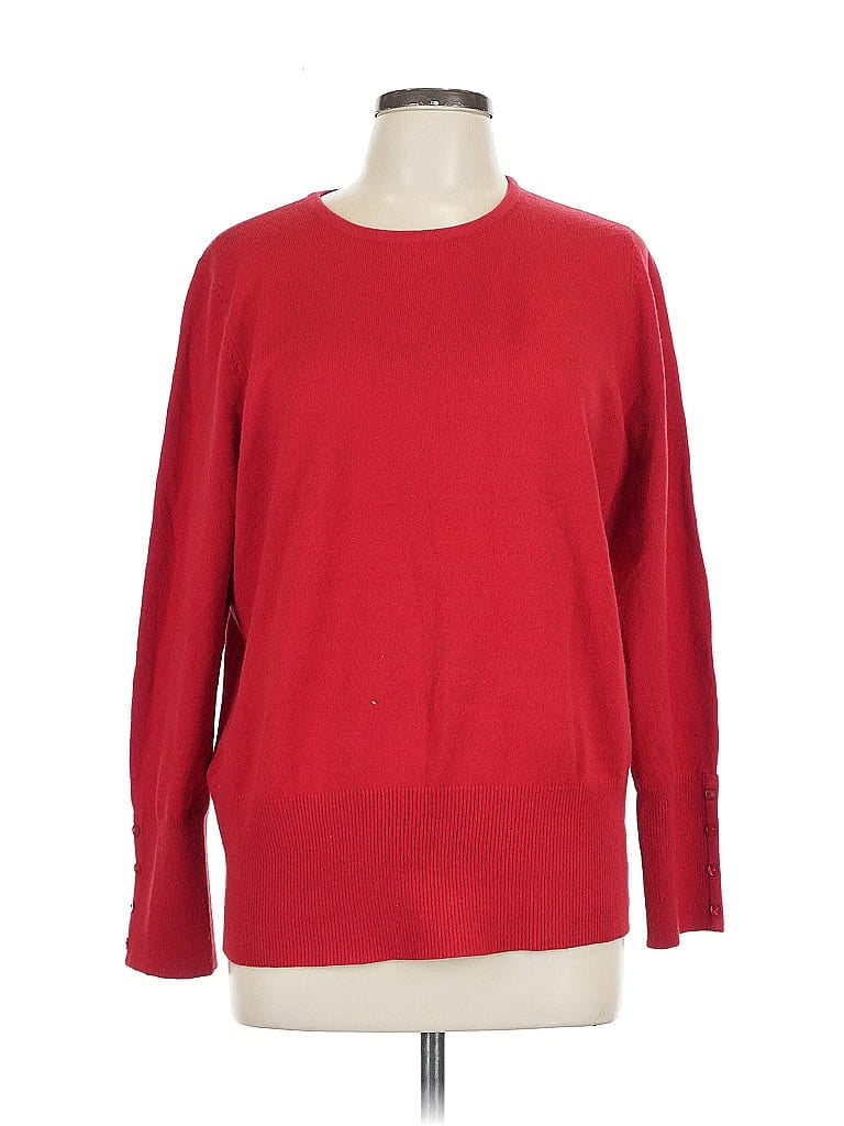Pre-owned Jm Collection Pullover Sweater In Red