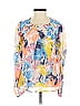 Bebe Blue 3/4 Sleeve Blouse Size XS - photo 1