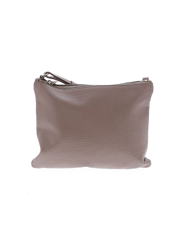 Cuyana 100% Leather Solid Gray Leather Crossbody Bag One size - photo 1