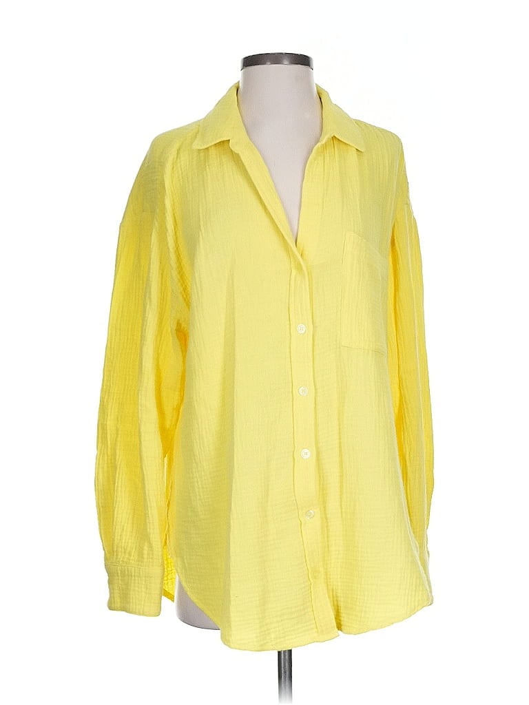Pre-owned Sanctuary Long Sleeve Blouse In Yellow