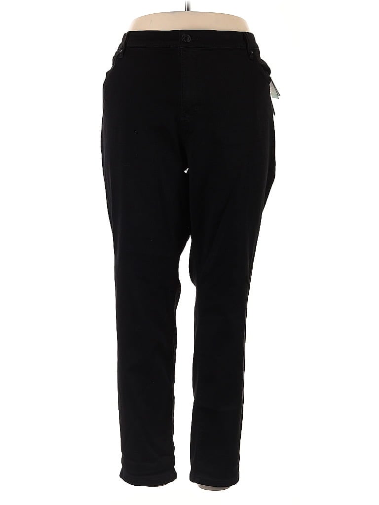 STS Blue Solid Black Casual Pants Size 37 waist - photo 1