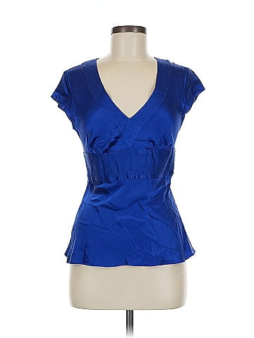 Express Design Studio Short Sleeve Silk Top (view 1)