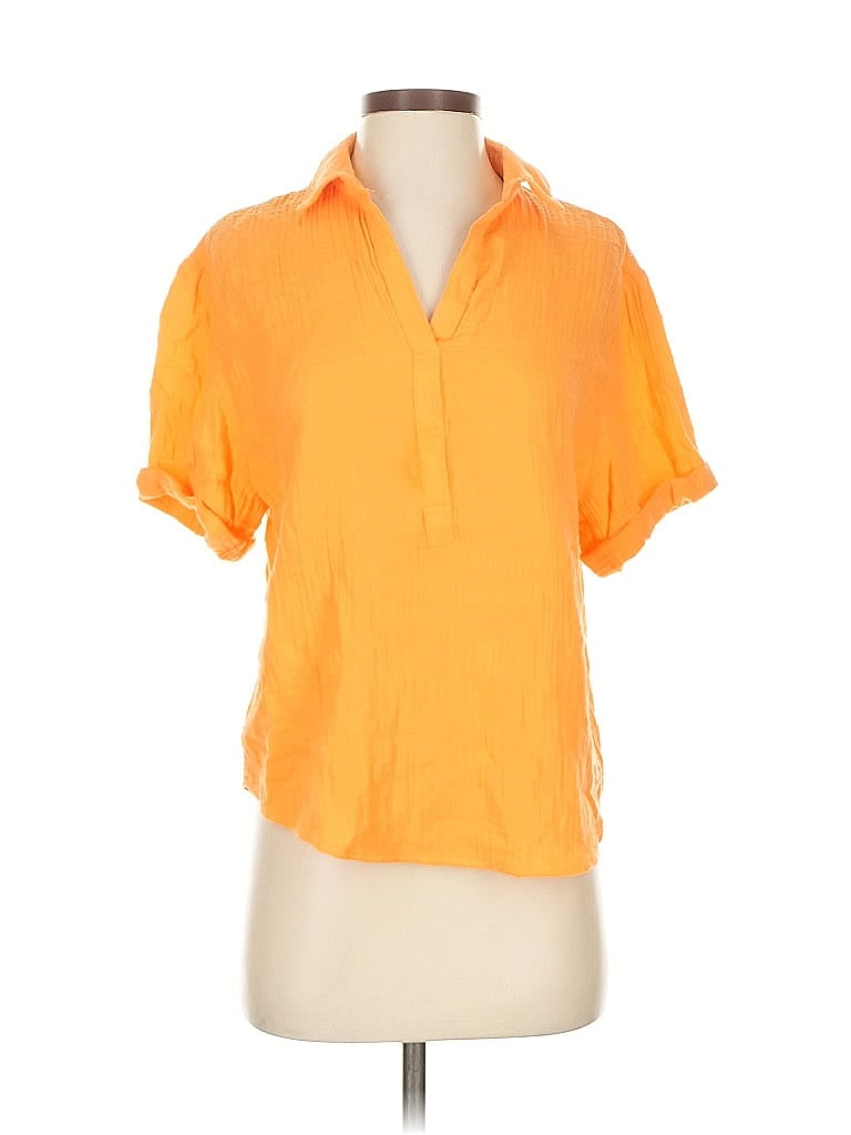 MAGASCHONI Pre-owned Short Sleeve Blouse In Orange