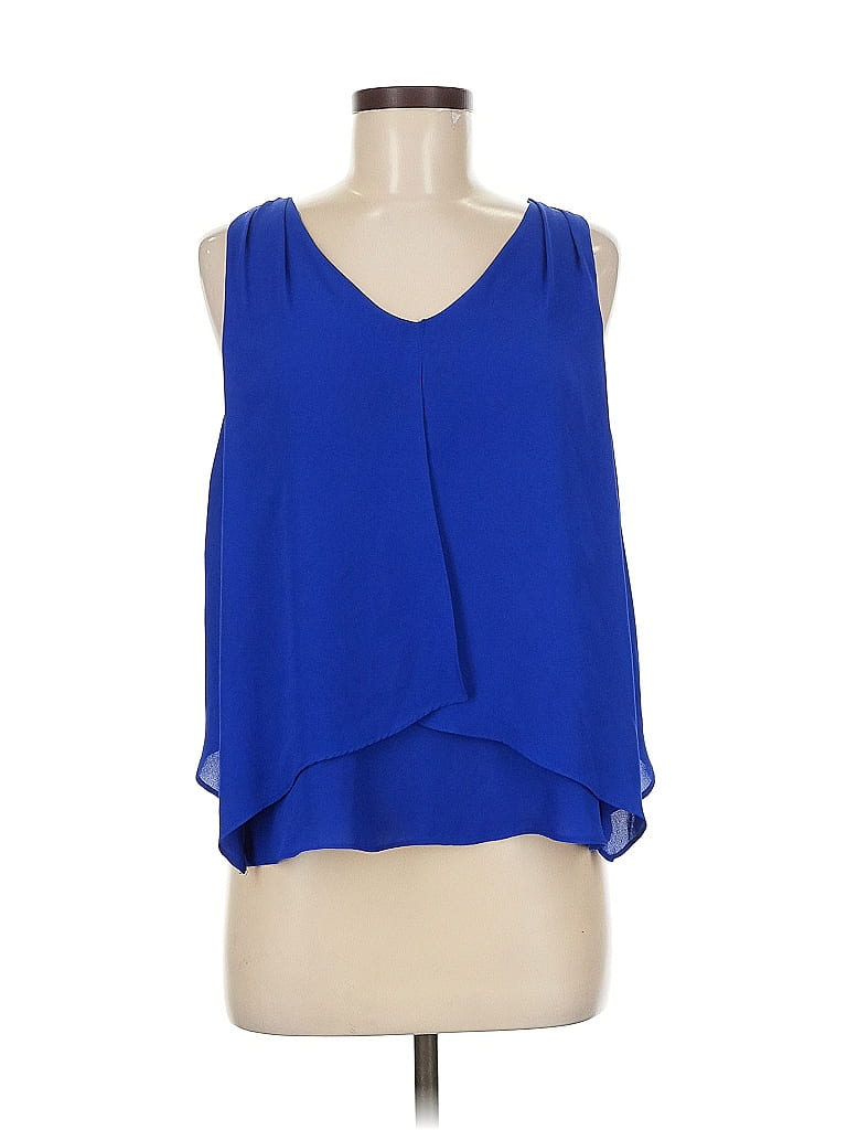 Pre-owned Olivaceous Sleeveless Blouse In Blue