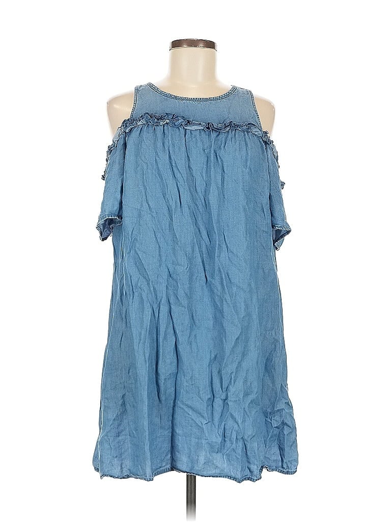 Pre-owned Lc Lauren Conrad Casual Dress In Blue