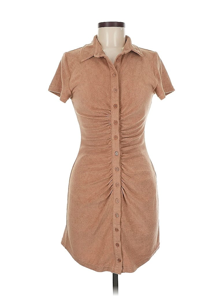 Pre-owned Beige Botany Casual Dress In Brown