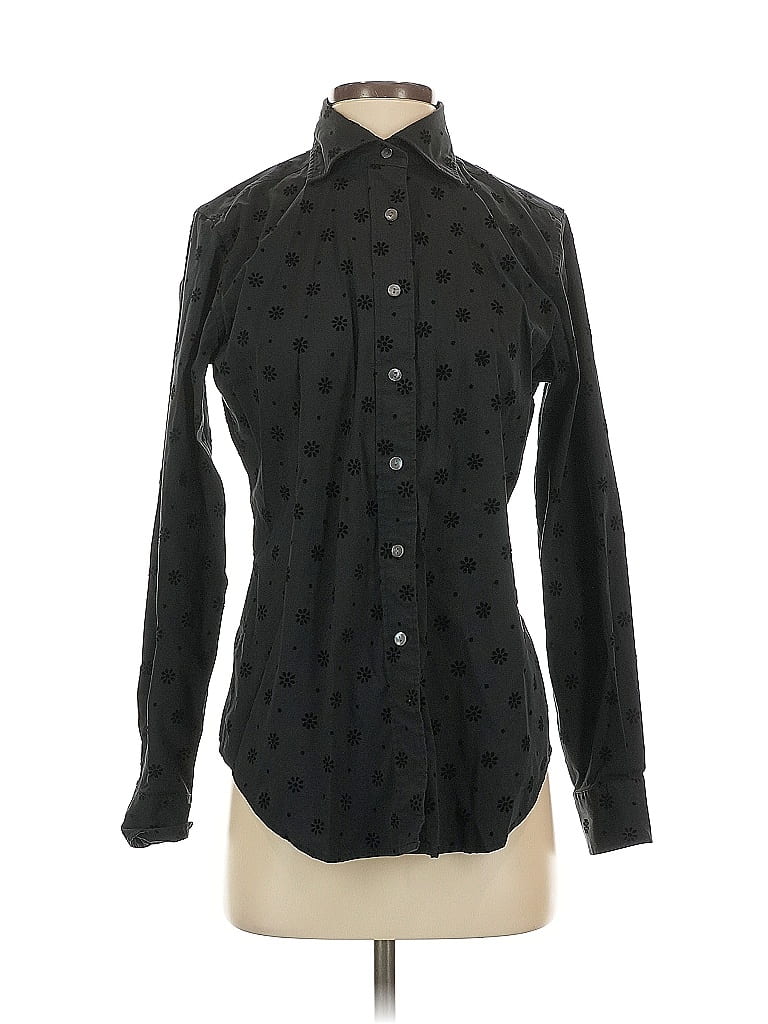 FAÇONNABLE Pre-owned Long Sleeve Button Down Shirt In Black