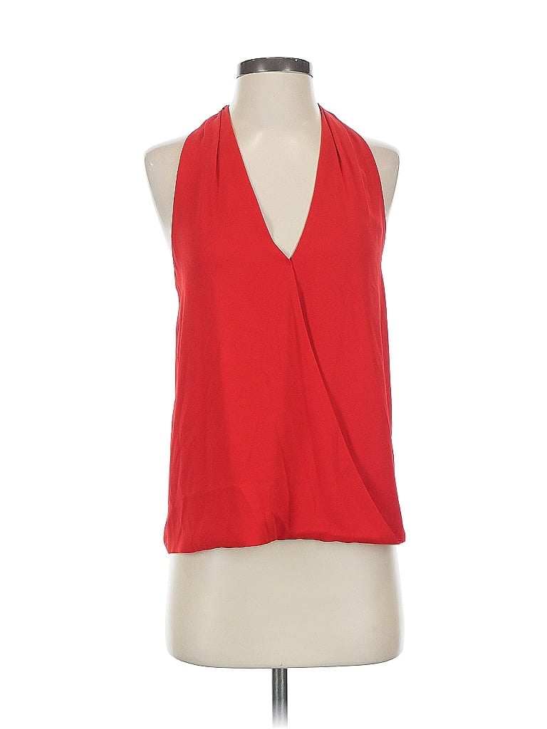 Pre-owned Krisa Sleeveless Blouse In Red