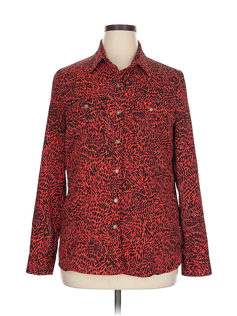 MICHAEL MICHAEL KORS Pre-owned Long Sleeve Blouse In Red