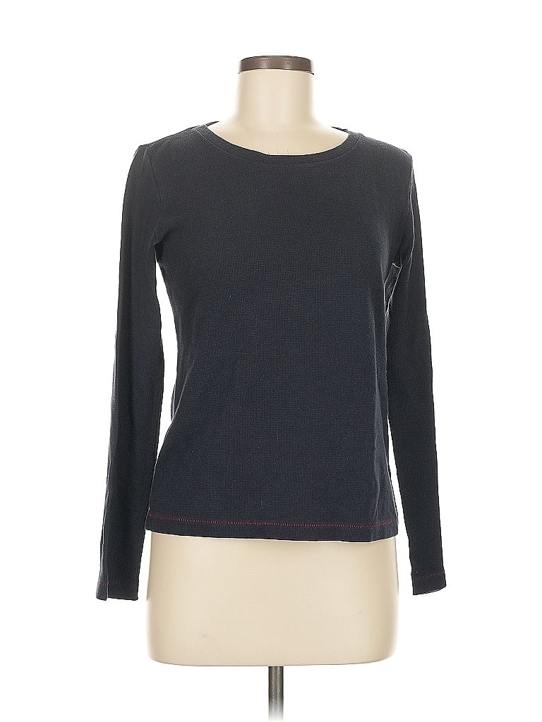 Pre-owned Ines De La Fressange For Uniqlo Long Sleeve T-shirt In Black