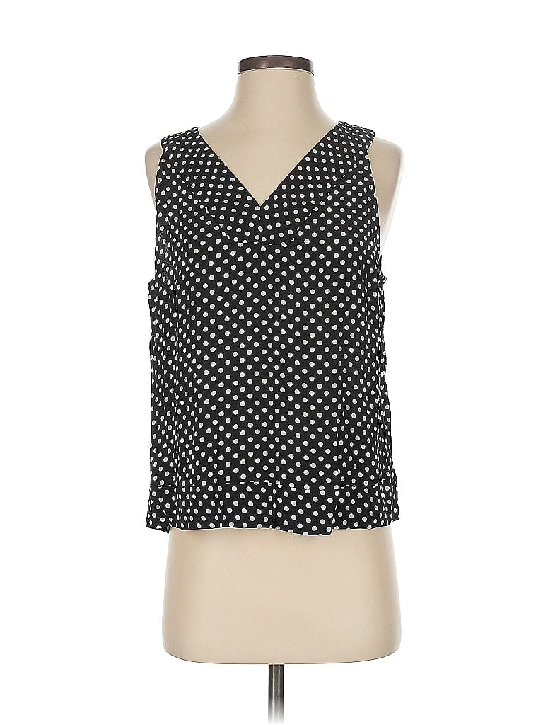 Pre-owned Ann Taylor Loft Sleeveless Blouse In Black