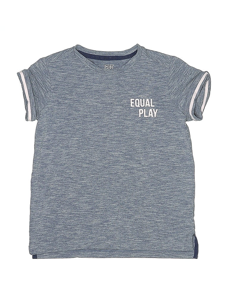 Pre-owned Athleta Girl Kids' Active T-shirt In Blue