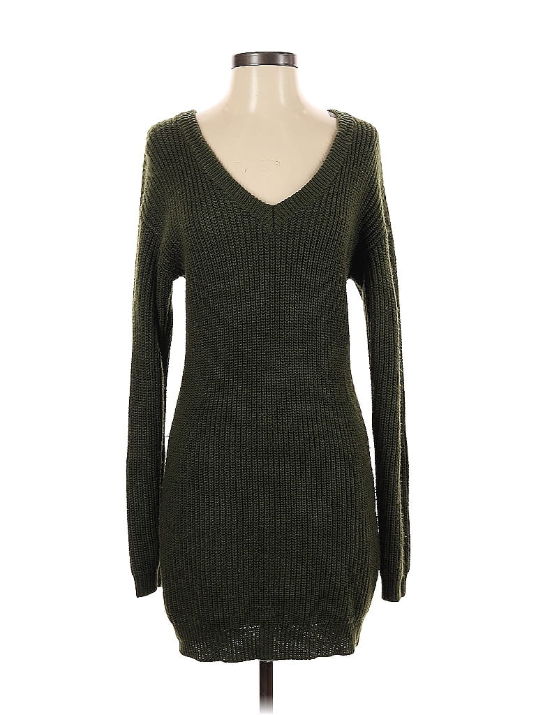 Pre-owned Midnight Doll Casual Dress In Green