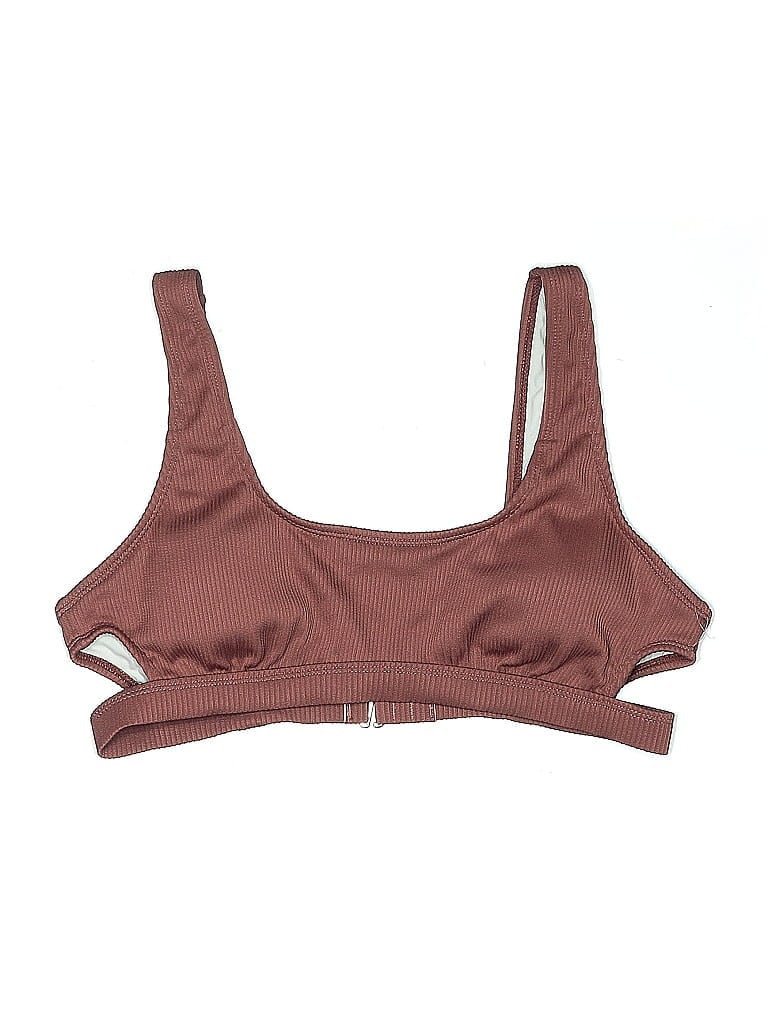 Pre-owned Unbranded Swimsuit Top Brown Swimwear
