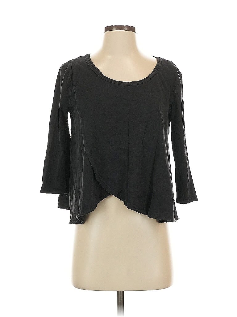 WE THE FREE Pre-owned 3/4 Sleeve T-shirt In Black