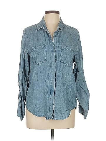 Velvet Heart 3/4 Sleeve Button-Down Shirt (view 1)