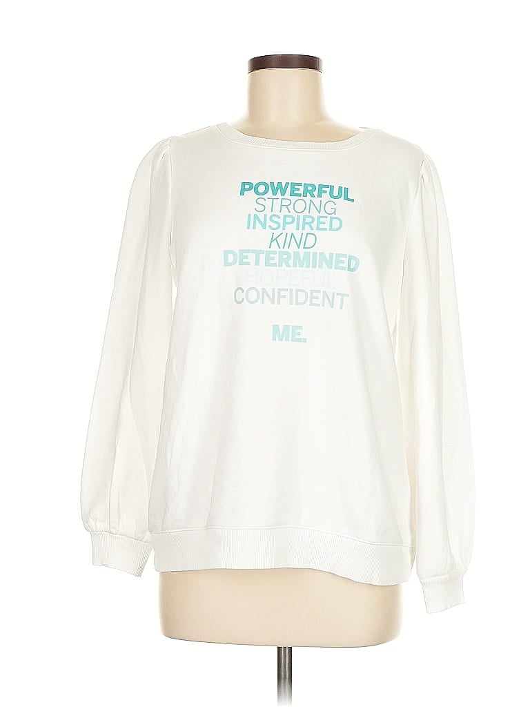 Pre-owned Talbots Sweatshirt In White